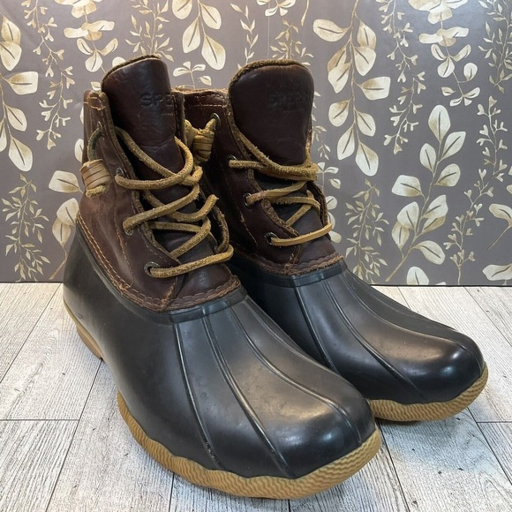 Sperry Leather/waterproof Rubber‎ Thinsulate Ankle Boots 6.5M